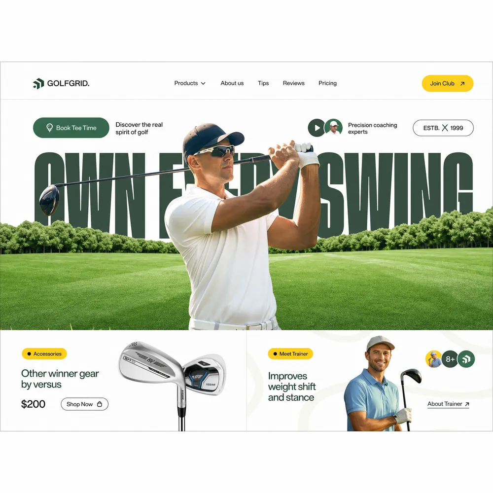GolfGrid web