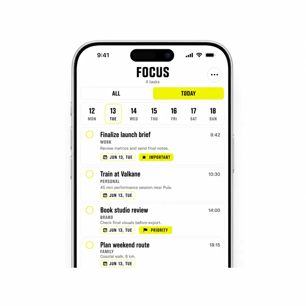 FOCUS todo